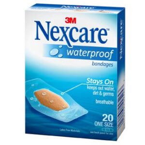nexcaretm waterproof bandages 20 count all one size